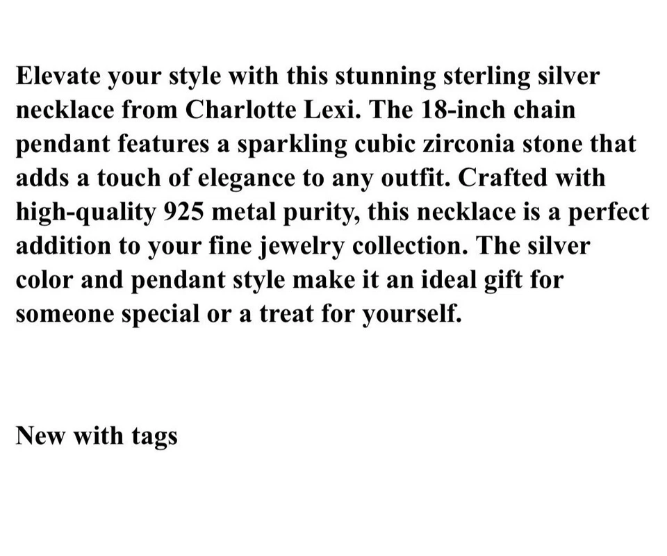 Colar de prata esterlina 18 pol. novo na caixa - Imagem 4 de 4