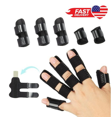 #ad 5 Pcs Trigger Finger Splint Brace for Thumb Finger Support Straightening Aid new $12.95