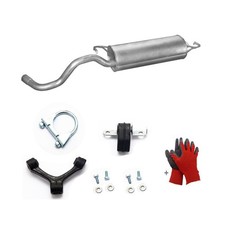 Für VW Beetle Golf 4 Endschalldämpfer 1.4i 16V 75 PS 55 KW Auspuff + Anbausatz