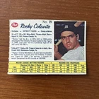 1962 Post Canadian Baseball #19 Rocky Colavito Detroit Tigers Small Letters VAR