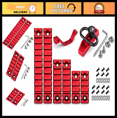 M-Lock Picatinny Rail Section Adapter Combo - 5 & 7 Slot Accessory Pack (8 pcs)