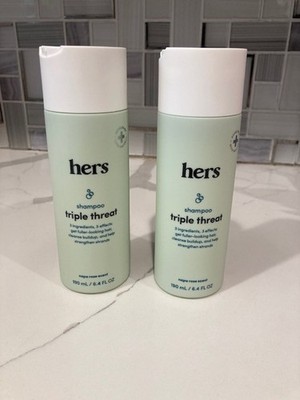 Hers Triple Threat Shampoo Thickening & Volumizing 6.4oz Napa Rose (2 pack)