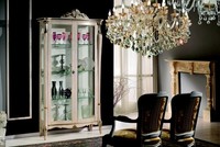 Design MöBel Holz Klassischer Barock Vitrine Schrank Regal Italienische MöBel