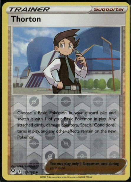 Pokemon - Thorton 167/196 - Lost Origin - Reverse Holo - NM/M