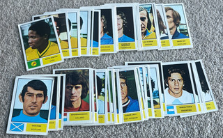 61 World Cup 74 Wonderful World of Soccer Star by FKS unused stickers #'s below