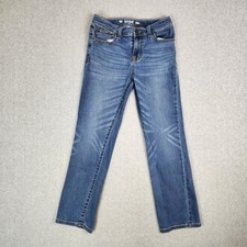 Cat  Jack Jeans Child Size 14 Straight Stretch Adjustable Waist 28" Waist