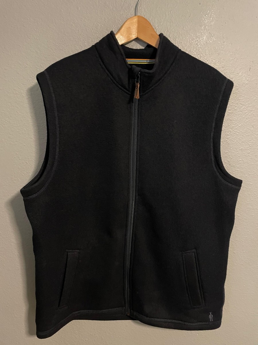 Smartwool Hudson Trail Fleece Vest XL Wool Blend Full Zip Outdoor