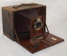 5x7 Poco C Camera w/ Red Bellows  Brass Lens