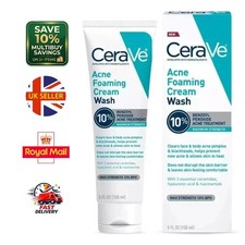 CeraVe Acne Foaming Cream Wash with Benzoyl Peroxide 10% 150ml