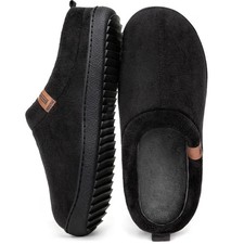 MERRIMAC Men's Slip on Slippers Comfy Memory Foam Non Slip Indoor House Shoes
