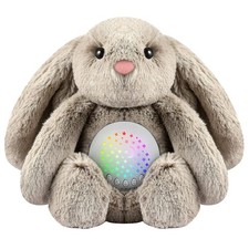 Baby Sleep Soother Bedtime Bunny with Starry Projector Night Light