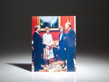Jimmy Carter / Signed Photograph of the Carters and the Fords 1st Edition 1977