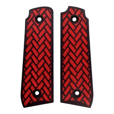 Red  Black Weave Printed Ruger Mark IV 22/45 Grips MK 4