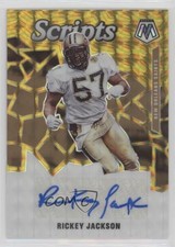 2020 Panini Mosaic Scripts Gold Prizm Rickey Jackson #S16 Auto HOF ni4