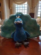 Large Beautifully Detailed Glittered Peacock 24" SOFT Plush, Stuffed Animal Toy