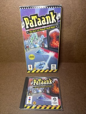 PaTaank 3DO Long Box + Case + Manual + Disc CIB Excellent TESTED VGC WOW!