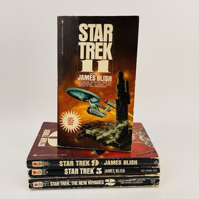 The Star Trek Reader lot PB James Blish Sci-Fi #2, 5, 9, 11 Space Aliens Bantam