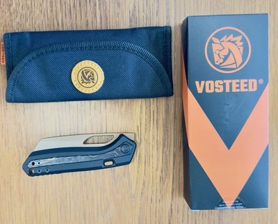 Vosteed Kroc P1802 S35VN Blade Copper Dune Finish And Aluminum Topo G10 Handle !
