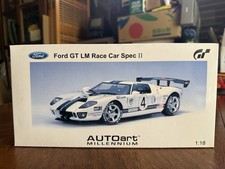 AUTOART 1:18 SCALE FORD GT LM SPEC II RACE CAR #4 GRAN TOURISMO WHITE RARE