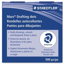 Staedtler Self Adhesive Drafting Dots 5/8 Inch Repositionable Black Media