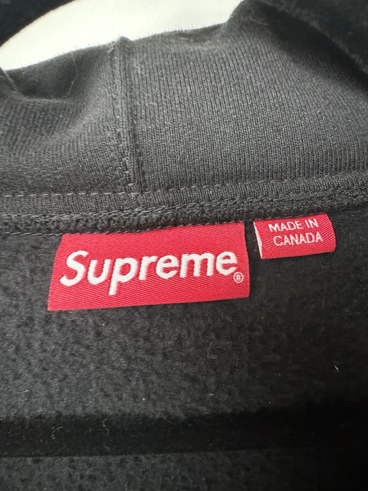 Sudadera con capucha Supreme para hombre talla grande cremallera completa Foto 3 de 4