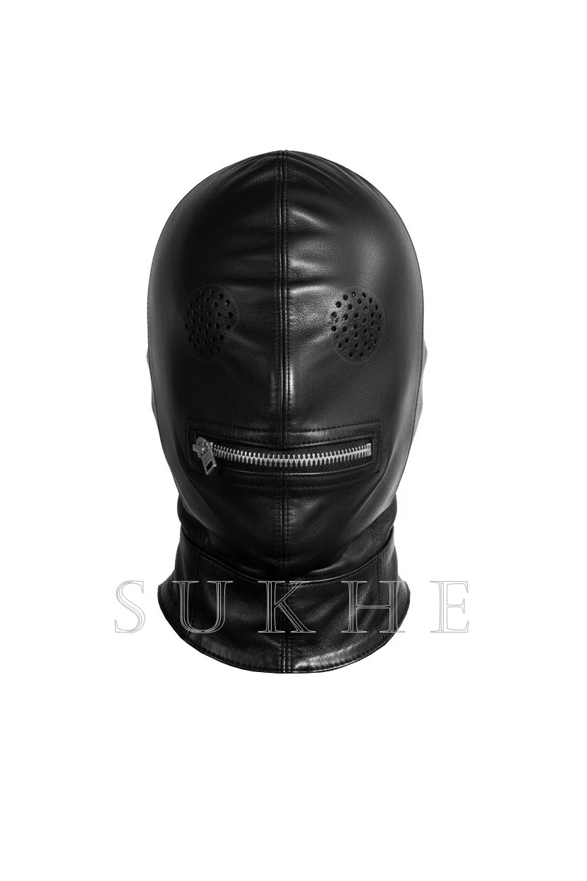 Custom Made Genuine Leather Hood Face Mask Costume Masks Hoods Black SK-MH02
Opens in a new window o