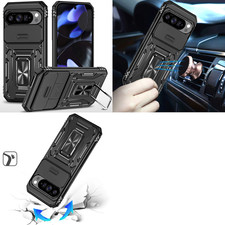 For Google Pixel 10/10 Pro Tough Metal Ring Movable Camera Case -