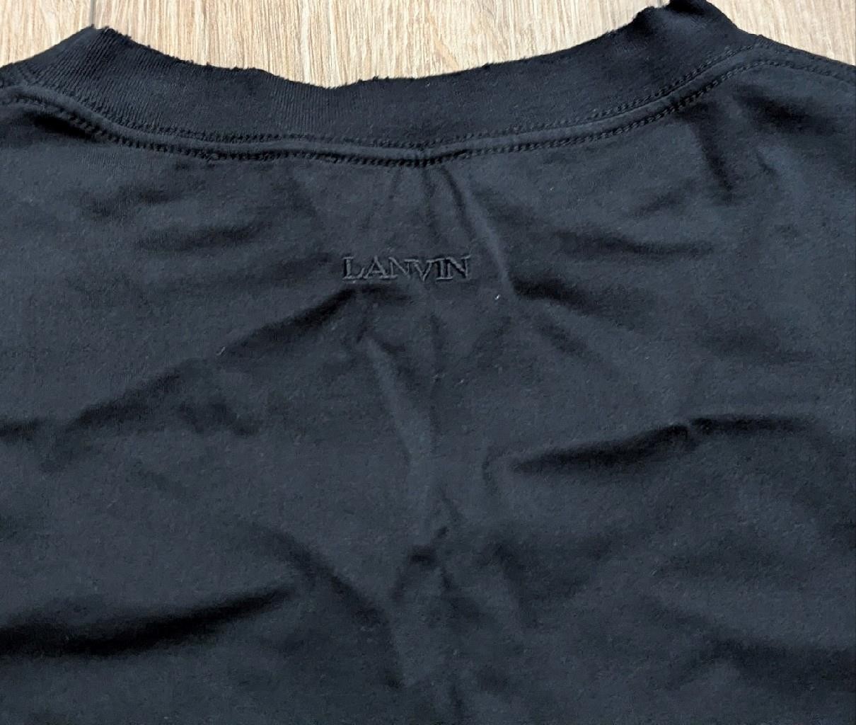 $690 Mens LANVIN x Future Logo Graphic T-Shirt Black Medium