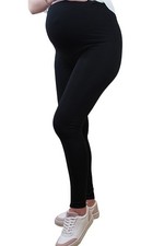 Maternity Leggings Stretch Cotton Pregnancy Over Bump Adjustable Waist