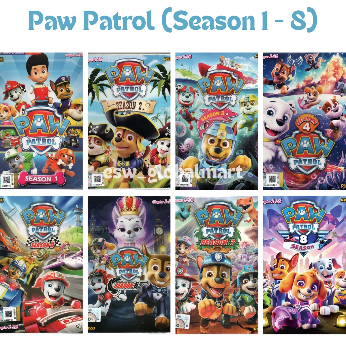 PAW Patrol Region Code 0/All (Region Free/Worldwide) G Rated DVDs