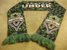 Seattle Sounders Unisex Winter Fringed Knit Scarf Made in England