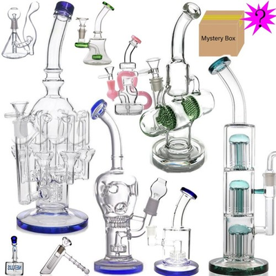 #ad Blind Box Random Style Glass bong Water Pipe recycle rig Smoking Rig Hookah 1pcs $14.99