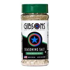 12 oz Gibsons Steakhouse Seasoning Salt Steaks Burgers Pork Chicken No MSG