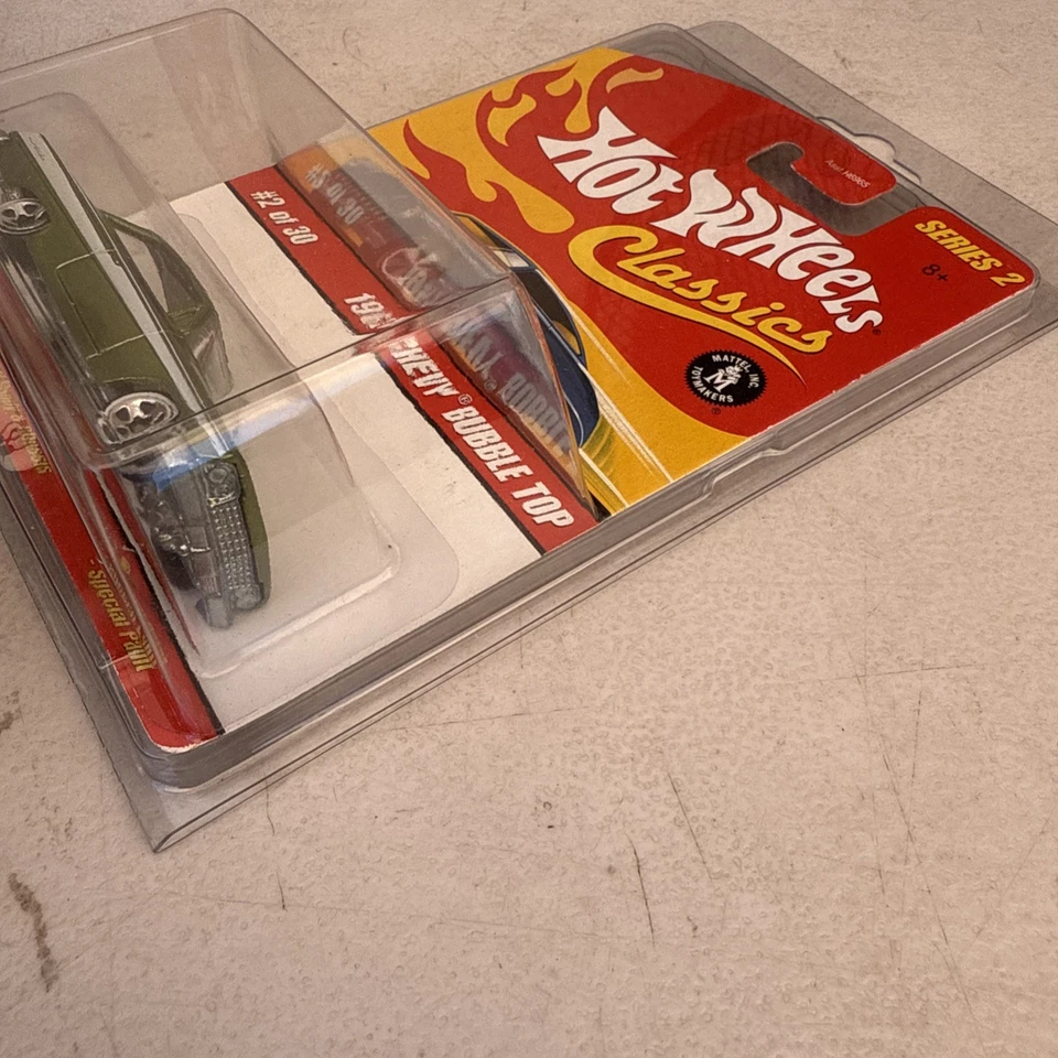 Chevy Bubble Top Toy Car #2/30 Hot Wheels Classics Serie 2 (2005) verde 1962 Foto 2 de 4