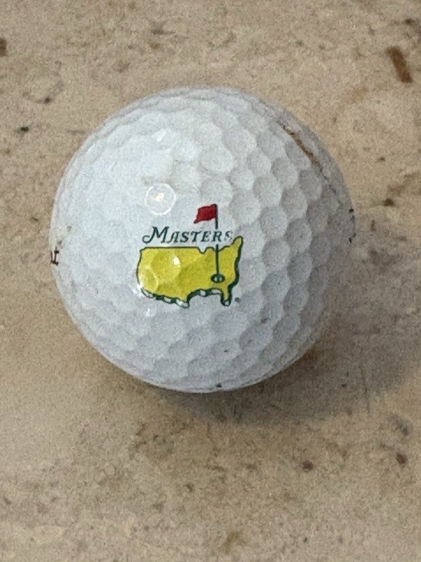 The Masters Golf Tournament Souvenir Golf Ball. Titleist Pro V1