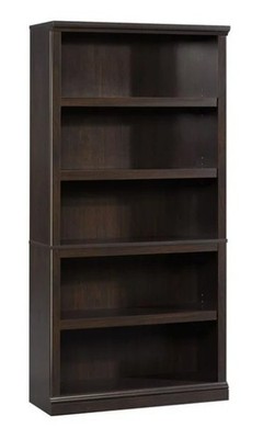 Sauder Select 5-Shelf Bookcase, Jamocha wood -410375