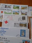 Collection of 35 GB FIRST DAY COVERS Job Lot Bundle + some stamps & postcards