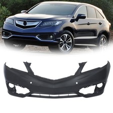 For Acura Rdx 2016-18 Black Front Bumper Cover Wsensor Holes Plastic Ac1000191
