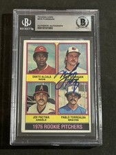 MIKE FLANAGAN 1976 TOPPS SIGNED AUTOGRAPHED ROOKIE CARD BECKETT BAS AUTHENTIC