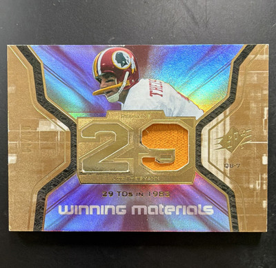 Upper Deck 2007 SPx Joe Theismann Winning Materials Stats Patch /10 WMS-JO