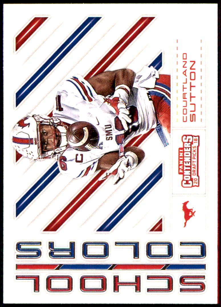 Courtland Sutton Panini Contenders Draft Picks School Colors #7 Base