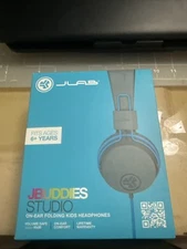 JLab JBuddies Studio On-Ear Folding Kid Headphones W/ Universal Mic W/ Track