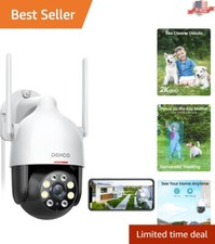 Outdoor WiFi Security Camera - 360  View, Motion Detection, 3MP, 2-Way Audio