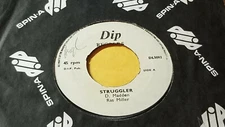 RAS MILLER -STRUGLER /ROOTS REGGAE 45" DIP LABEL U.K 1970's