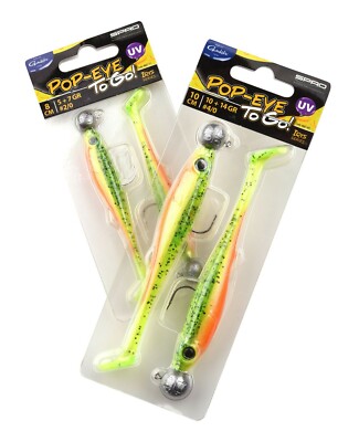 Spro Popeye To Go 6 8 10 12 14cm mit Jigkopf Gewicht Fertigrig Rig Gummifisch