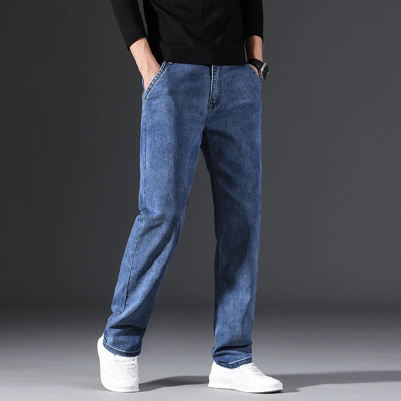 Denim trouser pants store business casual