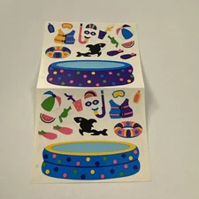 Mrs. Grossman's Backyard Pool Swimming Stickers Sticker Sheet PD6