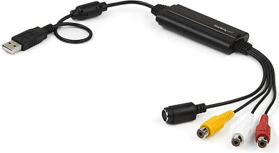 Usb Video Capture Adapter For Analog Video Vhs S-video To Digital Conversion