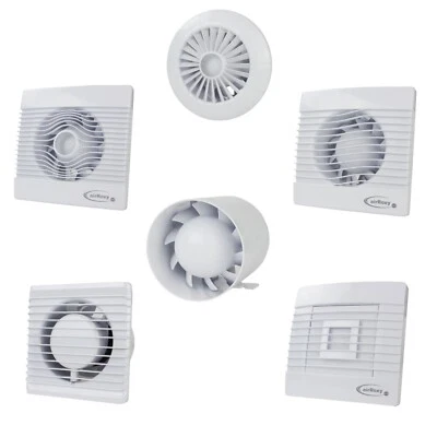 VONLIS Ventilatore Ventilatore Bagno Lamelle Rilevatore di Movimento Rotondo Angolare Per Scarico Aria