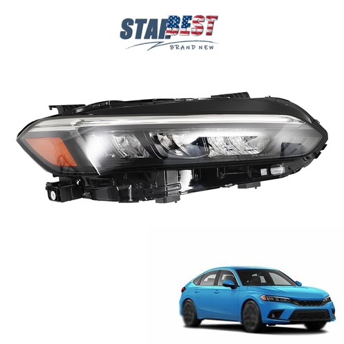 Headlight Replacement For Honda Civic Sport Touring 2022-2023 RH Clear Lens LED - 第 1/12 張圖片